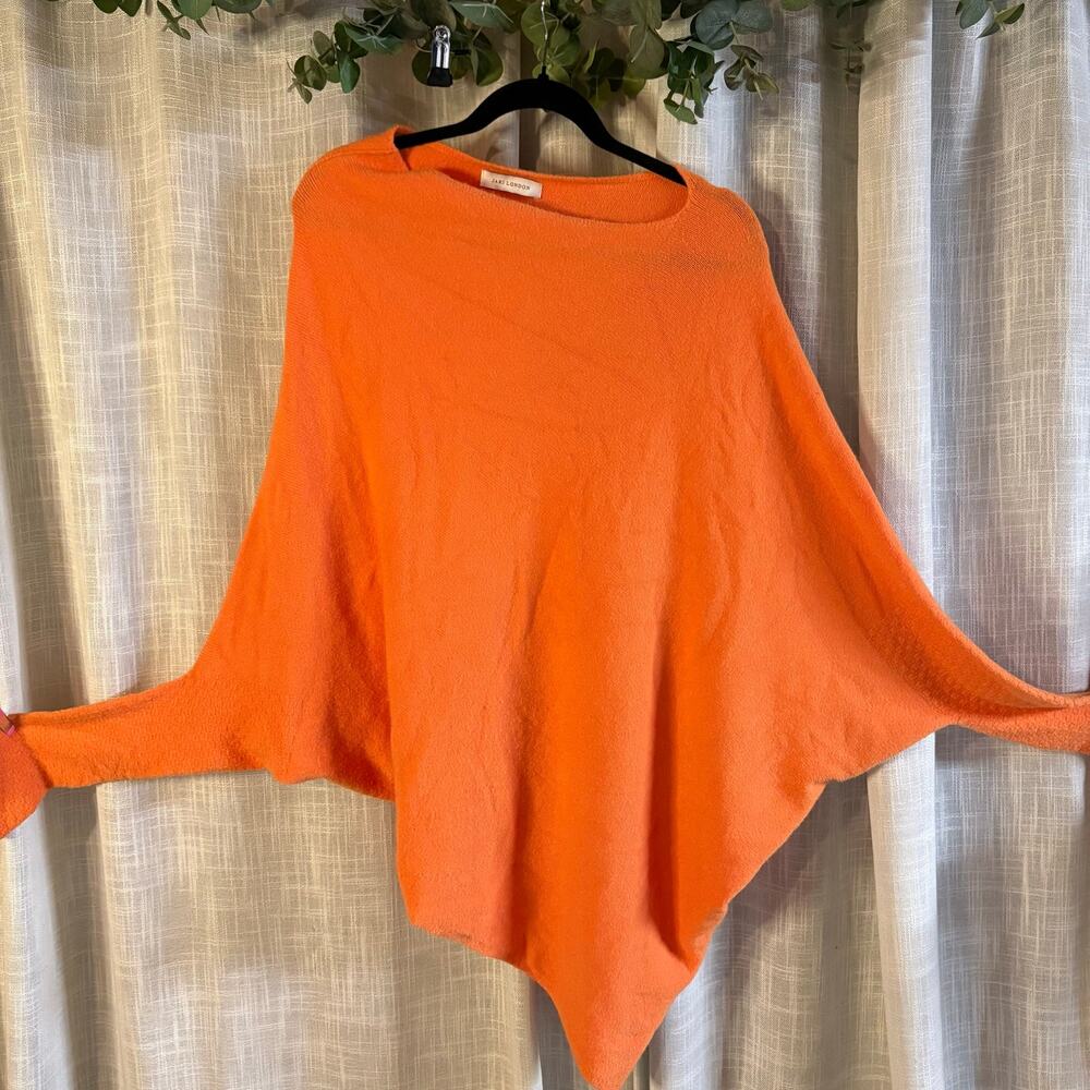 Jaki London Asymmetrical Sweater Orange